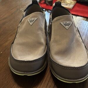 Columbia PFG Men’s Slip-On Shoes Size 8.5 Gray Lightweight Outdoor Fishing